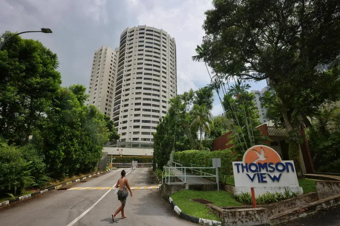 Former Thomson View building and site before redevelopment into Thomson Reserve.